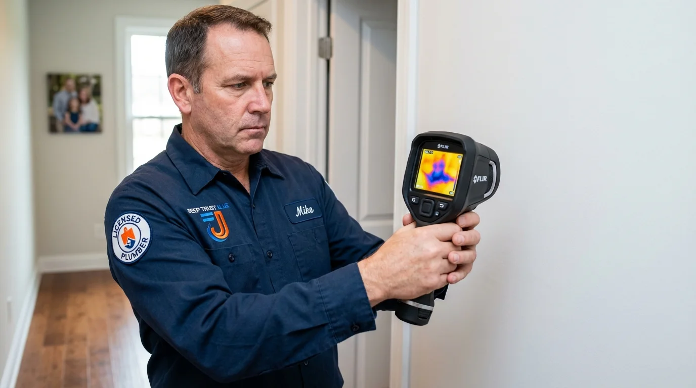 Thermal imaging leak detection by Johns Plumbing LLC in Davidson